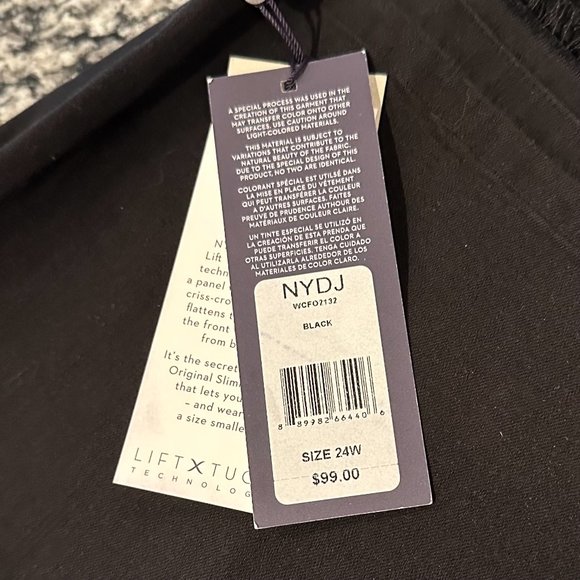 NYDJ Capri Jeans in Black - 24W - NWT - Picture 10 of 10